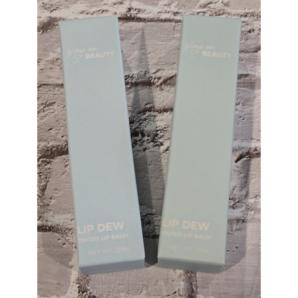 Glow On 5th Beauty Lip Dew Tinted Balm, Grapefruit , 12mL Moisturizing NIB